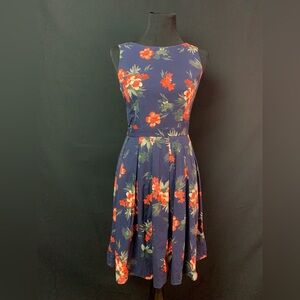 Vintage Hawaiian floral print dress